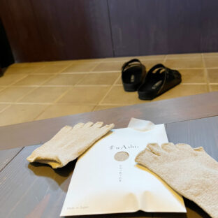 素wAshi　和紙の靴下肌着　足汗対策　ライトブラウン　2組入